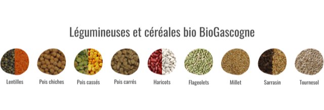 Légumineuses et céréales bio de BioGascogne